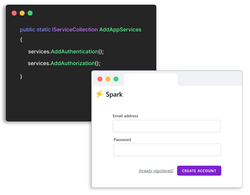 Spark authentication feature